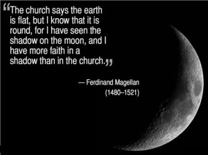 Funny church faith science quote
