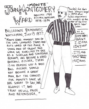 monte ward john montgomery ward infielder pitcher 1964