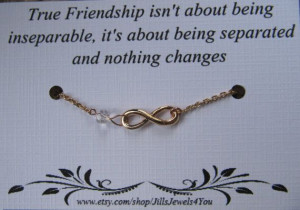 Rose Gold Infinity Friendship Bracelet with by JillsJewels4You