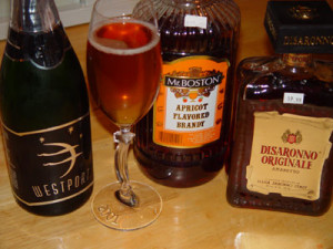 shot amaretto 1 shot apricot brandy champagne pour amaretto