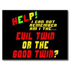 funny twin quotes | Funny Twin Sayings Post Cards, Funny Twin Sayings ...