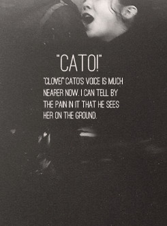 ... bloody cato cato x clove everything is terrible she never misses