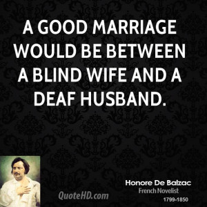 Between Blind Wife And Deaf