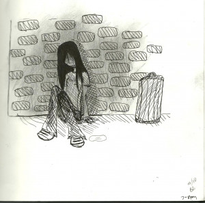 Depressed Girl Cartoon