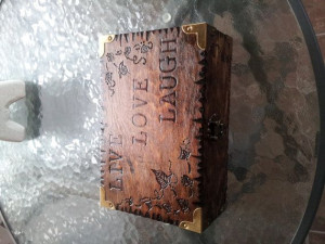 Woodburned Quote Keepsake/treasure box by BonBonsBurnz on Etsy, $25.00