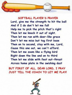 softball prayer softball