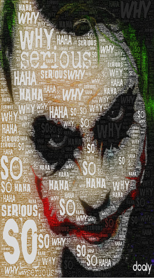 Joker Typography Poster Vector
