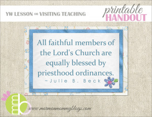 LDS Priesthood Handouts