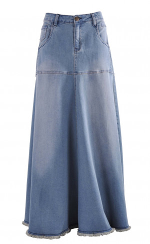 Long Jean Skirts Plus Size...