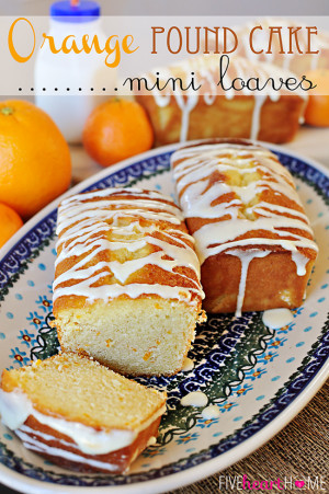 Orange Pound Cake Mini Loaves ~ moist, buttery, and bursting with ...