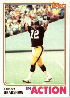1982 Topps # 205 Terry Bradshaw Pittsburgh Steelers Football Card - In ...