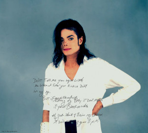 ... and read the lyrics. to BLACK OR WHITE perfomed by Michael Jackson