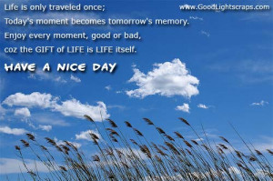 comments, good day scraps, have a nice day glitters, nice day quotes ...