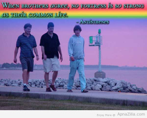 When Brothers Agree, No Fortress Is So Strong As Their Common Life ...