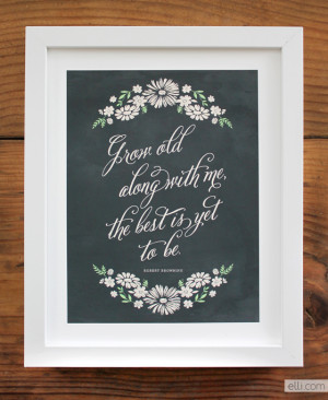 Chalkboard Love Quote Print | The Elli BlogIsn’t this quote sweet ...