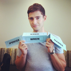 Julian Morris (Wren) on the set of Pretty Little Liars. #PLL