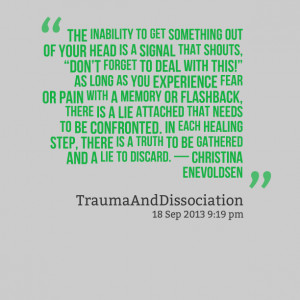 Quotes Picture: the inability to get something out of your head is a ...