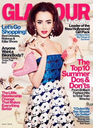 Lily Collins’ Glamour July Issue Photo-Shoot