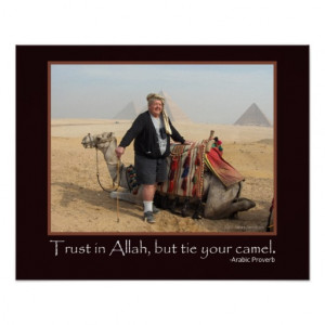 Funny Arabic Proverb Egypt Pyramids Camel Photo Print
