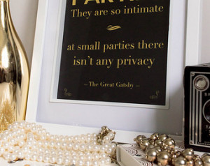 Quote Art // Gatsby quote, gatsby p arty, gold print, gatsby print ...