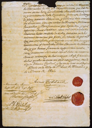 One of the documents that transferred Upper Louisiana to the United ...