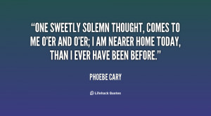 PHOEBE CARY QUOTES buzzquotes.com
