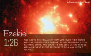 Bible Quote Ezekiel 1:26 Inspirational Hubble Space Telescope Image