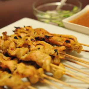 ... of Chicken Satay featuring our house made Thai Curry sauce