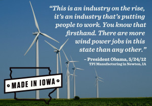 President Obama is Keeping Clean Energy Wind Power Jobs in America