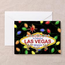 Las Vegas Christmas Lights Greeting Card for
