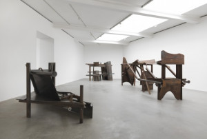 Installation view Anthony Caro: Park Avenue Series. L: Clouds; R ...