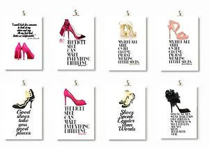 Details about 8 Chanel SHOE & BAG quote VTG Poster FINE Art Print wall ...