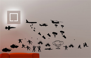 huge stunning army war scene