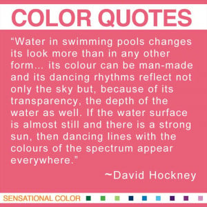 Color Quotes By David Hockney
