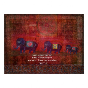 Inspirational Rumi friendship quote Posters
