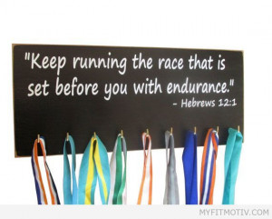 Running Medals display Rack / inspirational bible - http://myfitmotiv ...