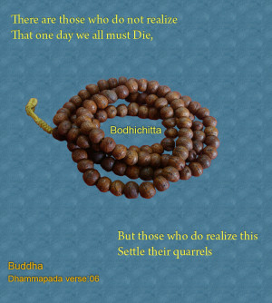 BodhiCitta Beads Japa Mala 108 beads size: 13 – 14 mm