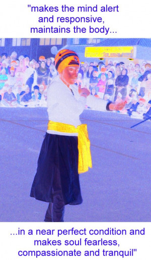 Khalsa Singhniaa in Gatka Akhara...