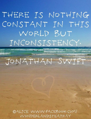 Inconsistency quote via Alice in Wonderland's TeaTray at www.Facebook ...