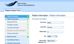 Clients New Jersey Spine and Rehabilitation Patient Intake Form