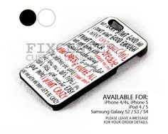 Hunter Hayes I Want Crazy Quotes case for iPhone 4/4S/5 iPod 4/5 ...