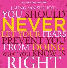 women #empower #quote Aung San Suu Kyi 