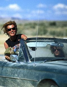 thelma and louise! Not drive off a cliff but girls trip in a huge ...