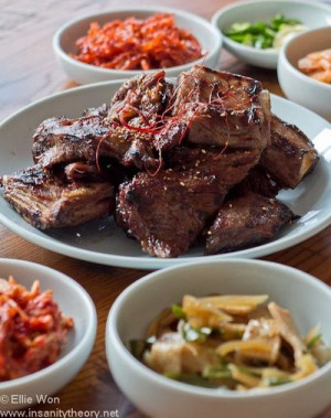 Korean marinated bbq beef short ribs