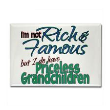 Priceless Grandchildren Rectangle Magnet for