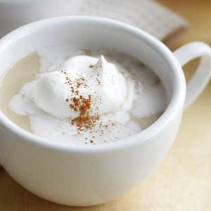 Warm up your eggnog with coffee liquer! This Hot Coffee Lattee Eggnog ...