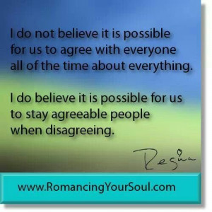 Stay Agreeable when Disagreeing
