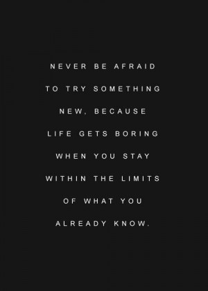 try something new #quote