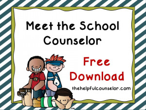 ... meet the counselor lesson with a bullying lesson to save time but it