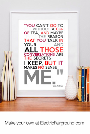 Louis Tomlinson Framed Quote